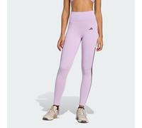 adidas Performance Womens Optimé 3-Stripes Full-Length Leggings - Violet - Size 2XS