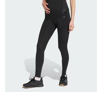adidas Performance Womens Optimé Essentials Full-Length Leggings (Maternity) - Black Recycled Material - Size X-Large