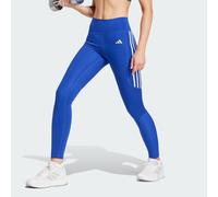 ADIDAS Performance Womens Optime Essentials Stash Pocket Full-Length Leggings - Blue Recycled Material - Size Small