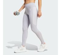 adidas Performance Womens Optime Essentials Stash Pocket Full-Length Leggings - Grey Recycled Material - Size X-Large