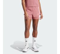 adidas Performance Womens Own the Run 3-Stripes 2-in-1 Shorts - Red Recycled Material - Size Medium