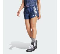 adidas Performance Womens Own the Run Excite Allover Print AEROREADY Shorts - Blue Recycled Material - Size XL - 3"