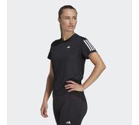 adidas Performance Womens Own the Run Tee - Black Recycled Material - Size X-Small