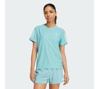 adidas Performance Womens Own The Run Tee - Turquoise Recycled Material - Size X-Small