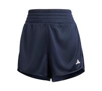 adidas Performance Womens Pacer Essentials Knit High-Rise Shorts - Navy - Size S - 5"