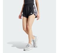adidas Performance Womens Pacer Training Essentials Allover Print Flower Tie-Dye Knit Shorts - Black Recycled Material - Size Large