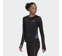 adidas Performance Womens Parley Adizero Long Sleeve Running Tee - Black Recycled Material - Size X-Small