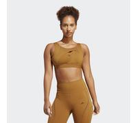 adidas Performance Womens Powerimpact Luxe Medium-Support Bra - Bronze Recycled Material - Size L (B-C)