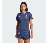 adidas Performance Womens Team GB Adizero Running Tee - Navy Recycled Material - Size X-Small