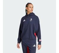 adidas Performance Womens Team GB Dance Hoodie - Navy Cotton - Size Small