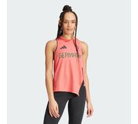 adidas Performance Womens Team Germany Tank Top - Red Recycled Material - Size Large