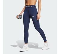 adidas Performance Womens TECHFIT 7/8 Leggings - Navy Recycled Material - Size Medium