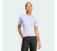 adidas Performance Womens Tempo 3-Stripes Cycling Jersey - Purple Recycled Material - Size X-Large