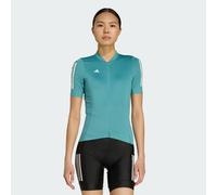 adidas Performance Womens Tempo 3-Stripes Cycling Jersey - Teal - Size Medium