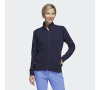 adidas Performance Womens Textured Full-Zip Golf Jacket - Navy Recycled Material - Size X-Small