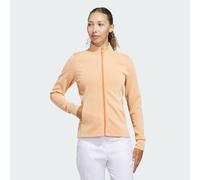 adidas Performance Womens Textured Full-Zip Jacket - Orange - Size X-Small