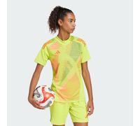 adidas Performance Womens Tiro 24 Pro Short Sleeve Goalkeeper Jersey - Yellow - Size Large