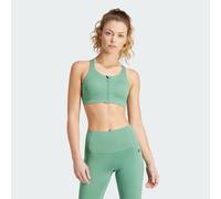 Adidas Tlrd Impact Luxe Zip High Impact Sports Bra Green 80 / A Women
