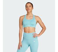 adidas Performance Womens TLRD Impact Training High-Support Bra - Turquoise Recycled Material - Size XS (E-G)
