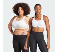 adidas Performance Womens TLRD Impact Training High-Support Bra - White Recycled Material - Size M (A-B)