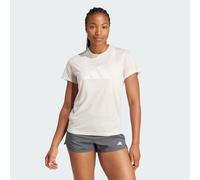adidas Performance Womens Train Essentials Big Logo Training Tee - Pink Recycled Material - Size Small