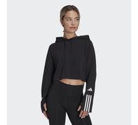 adidas Performance Womens Train Essentials Cotton 3-Stripes Hoodie - Black - Size Large
