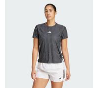 adidas Performance Womens Ultimate Running Engineered Tee CLIMACOOL+ - Black Recycled Material - Size X-Small