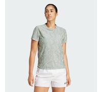 adidas Performance Womens Ultimate Running Engineered Tee CLIMACOOL+ - Green Recycled Material - Size X-Large