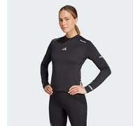 adidas Performance Womens Ultimate Running Reflective Long Sleeve Tee - Black Recycled Material - Size X-Large