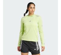 adidas Performance Womens Ultimate Running Reflective Long Sleeve Tee - Green Recycled Material - Size Medium