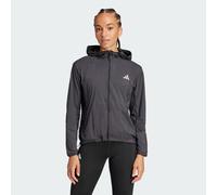 adidas Performance Womens Ultimate Running UV Jacket - Black Recycled Material - Size Large