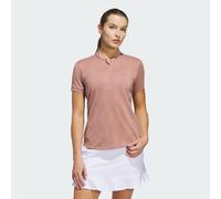 adidas Performance Womens Ultimate365 Diamond Jacquard Polo Shirt - Coral - Size Small