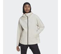 adidas Performance Womens X-City Running Soft Shell Jacket - Beige Recycled Material - Size Small