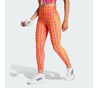 adidas Performance Womens x FARM Rio 7/8 Leggings - Orange Recycled Material - Size Small