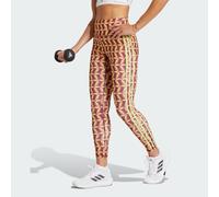 adidas Performance Womens x FARM Rio 7/8 Leggings - Yellow Recycled Material - Size 2XS