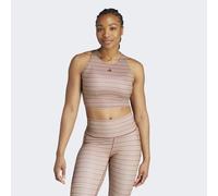 adidas Performance Womens Yoga Studio Print Tank Top - Red Recycled Material - Size Small