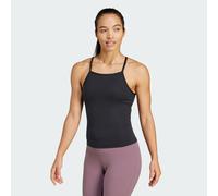 adidas Performance Womens Yoga Tank Top - Black Recycled Material - Size Large