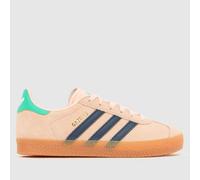 adidas Pink Multi Gazelle Girls Junior Trainers UK 2 (EU 34)