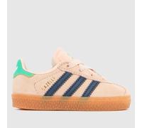 adidas Pink Multi Gazelle Girls Toddler Trainers UK 7 (EU 24)