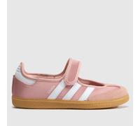 adidas Pink Samba Jane Girls Junior Trainers UK 2 (EU 34)