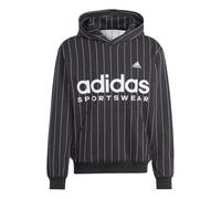 adidas Pinstripe Fleece Hoodie 'Black White' IB8381 M