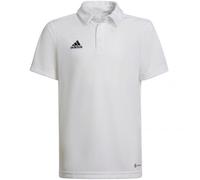 adidas Polo Shirt Kids Entrada 22 Football White Sports Teamwear Boys Girls Top