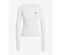 adidas Women's Power Essentials Workout Contour Long Sleeve, White, XL