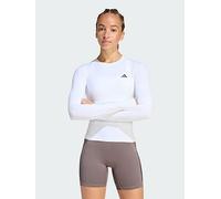 adidas Power Essentials Workout Contour Long Sleeve Top, Light Green, Size 2Xl, Women Light Green