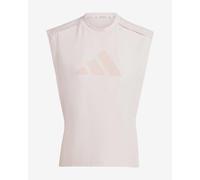 adidas Power Performance Big Logo sleeveless light pink women's t-shirt - L