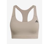 adidas Powerimpact Rib Medium Support Bra Brown Black Women - XS-AB