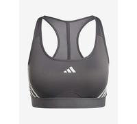 Adidas Powerimpact Train Medium-Support 3-Stripes Bra Grey - XS-AB