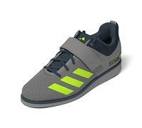 adidas Powerlift 5, Shoes-Low (Non-Football) Unisex-Adult, Grey Three/Lucid Lemon/Arctic Night, EU 38 - UK 5