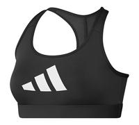 Adidas Powerreact Big Logo Graphic Sports Bra