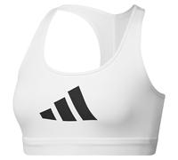 Adidas Powerreact Big Logo Graphic Sports Bra White L Women